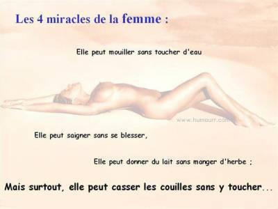 les 4 miracles de la femme